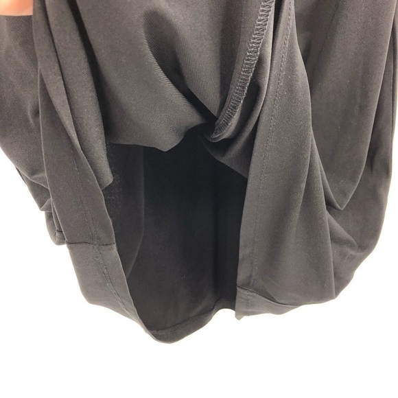 New BCBGMAXAZRIA Women’s M Black Party Draped Sheath Sleeveless Dress RN# 86297 - Picture 6 of 9